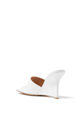 Stretch 90 Leather Wedge Sandals